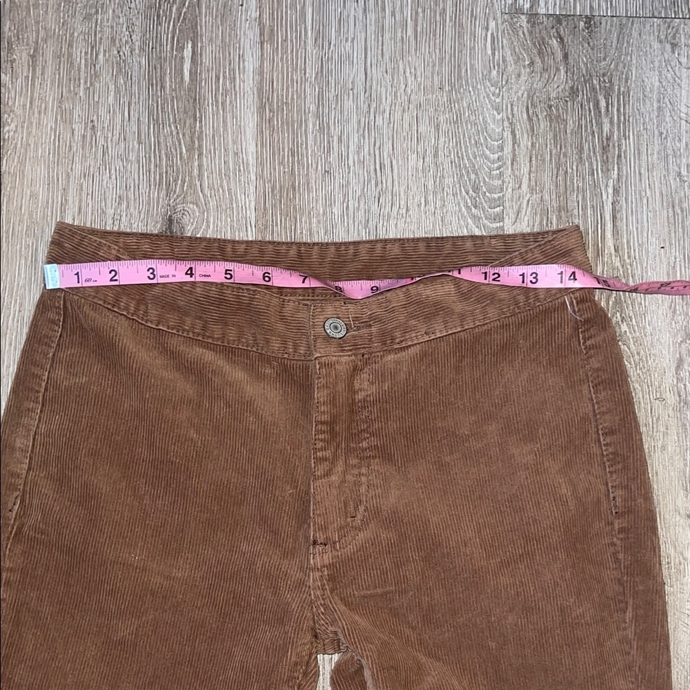 Brandy Melville Brown Corduroy Flare Jeans - Picture 3 of 8